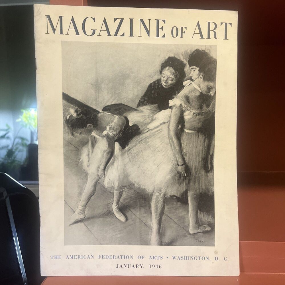 Vintage January 1946 MAGAZINE OF ART: The American Federation of Arts